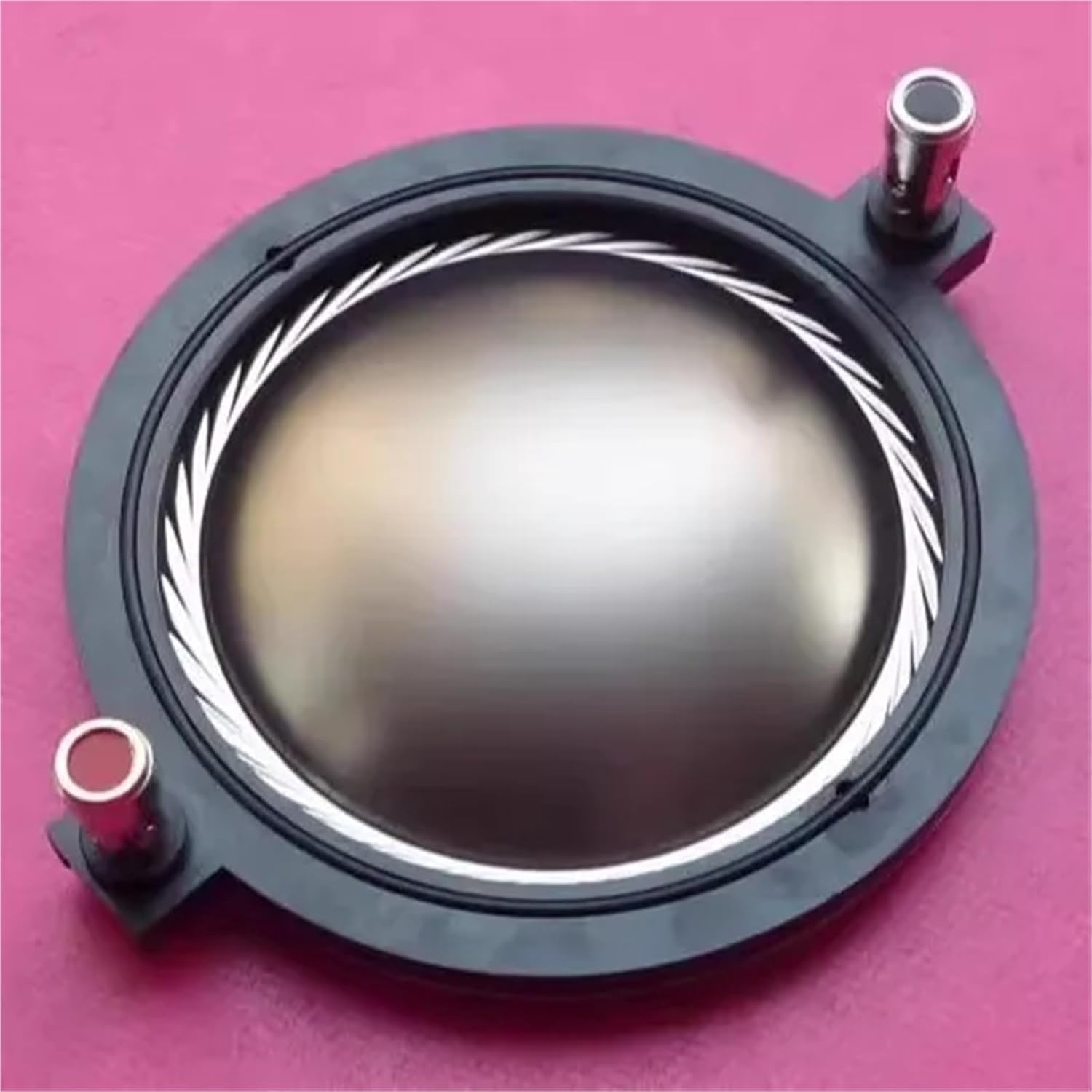 74.5mm Aluminum Flat Wire Tweeter Coil Treble Speaker Titanium Film Repair for DE900 910 Diaphragm 1PC(with Rubber Ring)