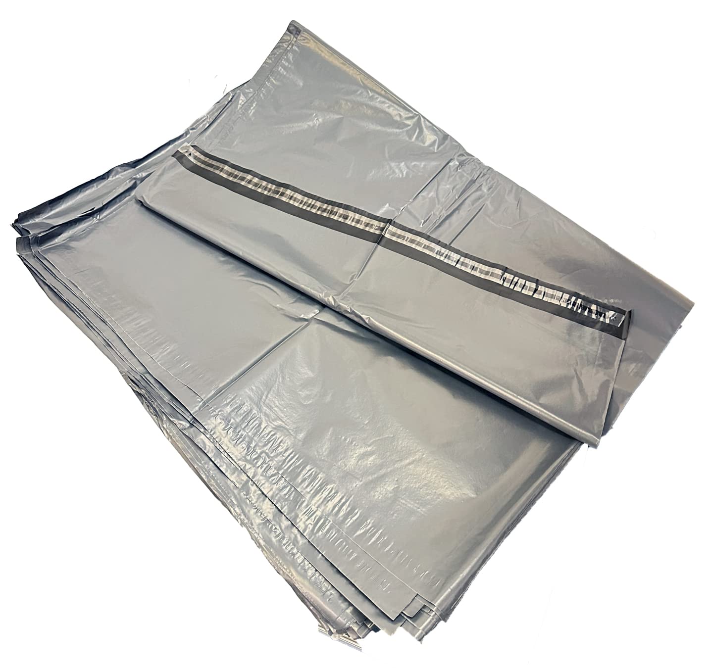 On1shelf Buste postali grigie – 60 (mu) spessore – durevoli e impermeabili, Grigio, 61x91 CM, Borse di spedizione