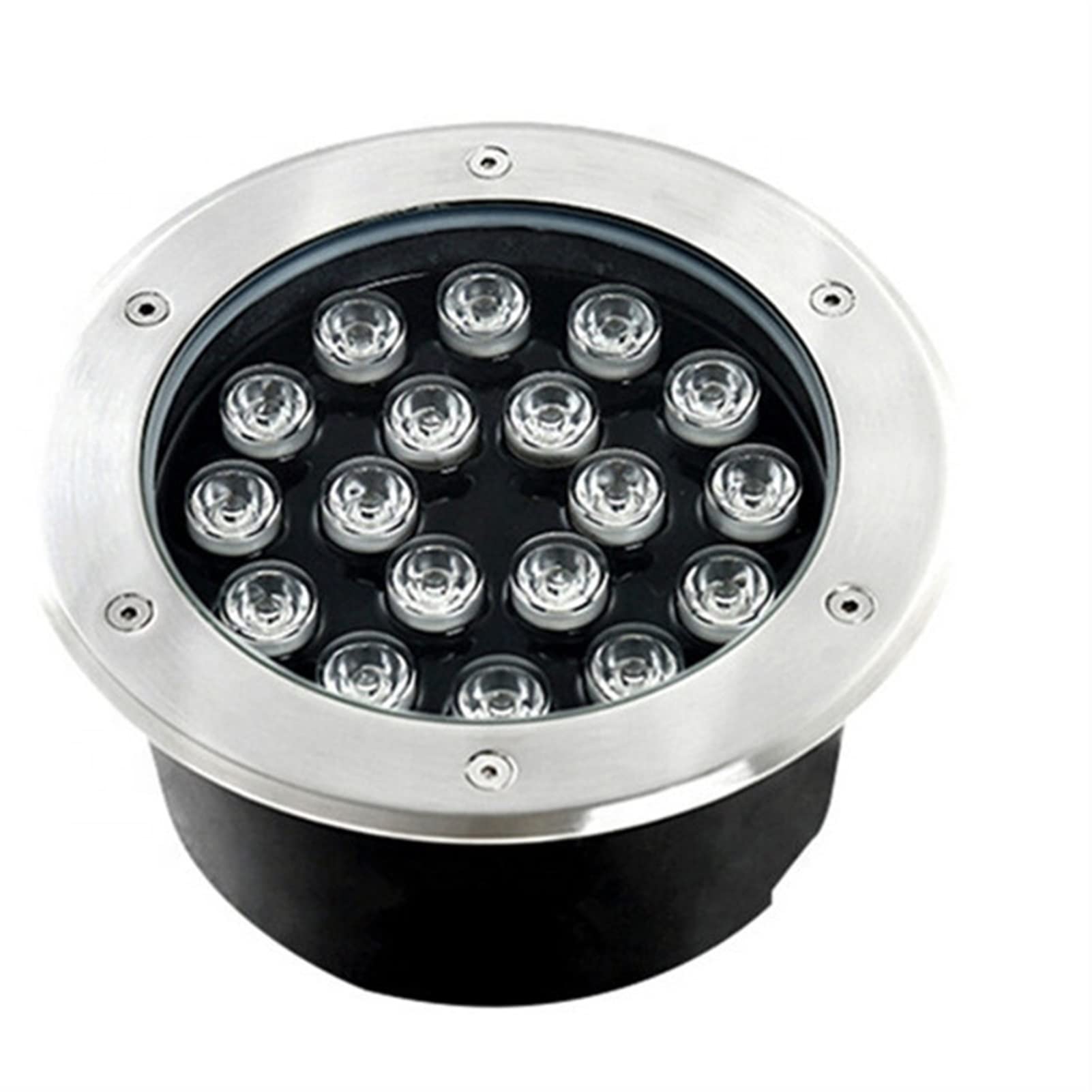 LGJEGD Led Outdoor IP67 Waterproof Embedded Spotlight, AC100-240V Tree Illumination Lights Projection (Color : Yellow, Size : 18W)