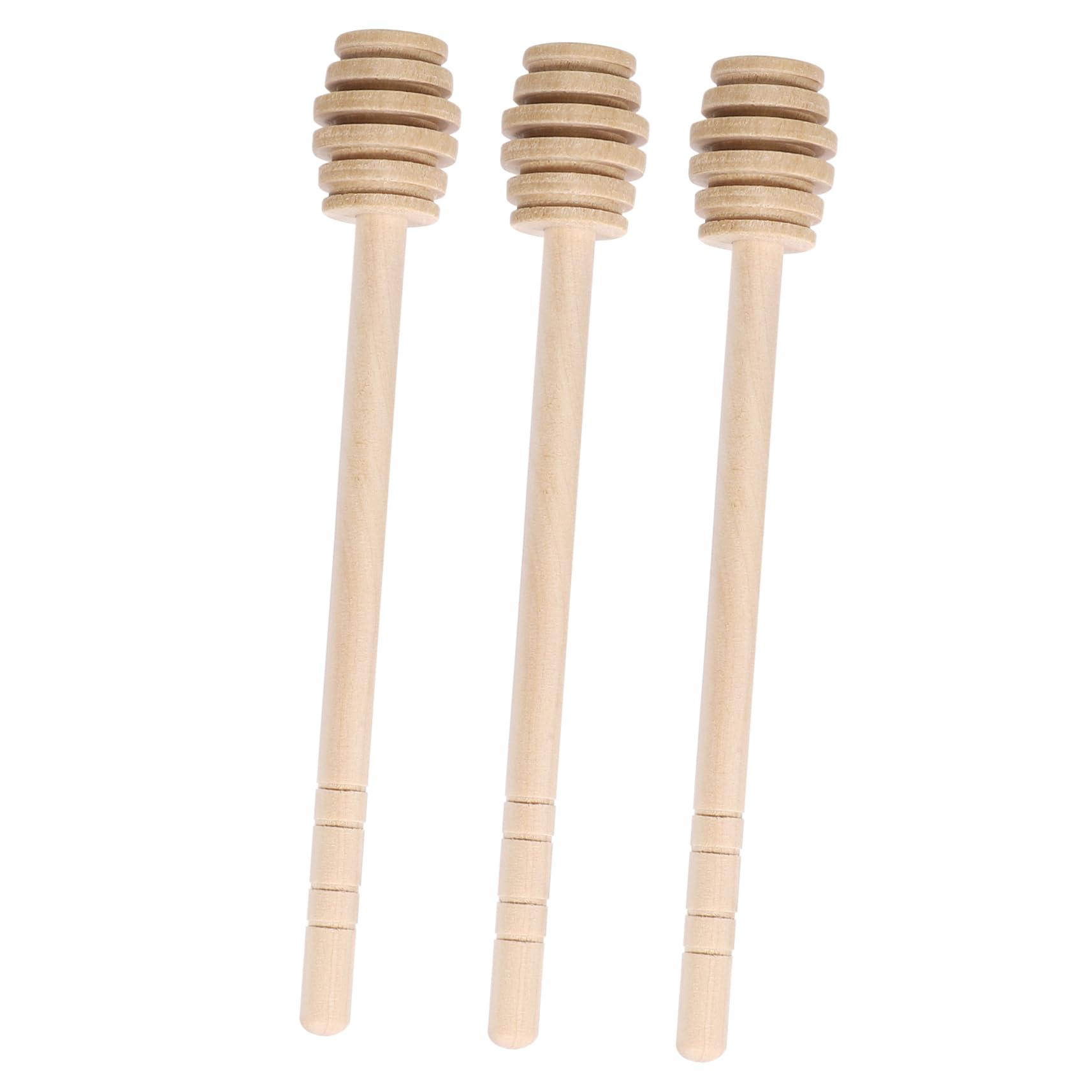 FELTECHELECTR Honey Stirring Rod 2-pack Comb Honey Stirrers for Tea Easy Clean Honey Wand Wooden Honey Spoon Elegant Versatile