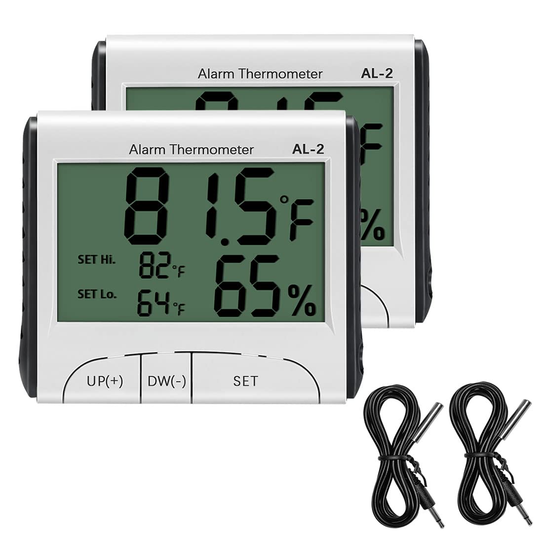 Black Vivariums LXSZRPH Reptile Thermometer Hygrometer with High Low