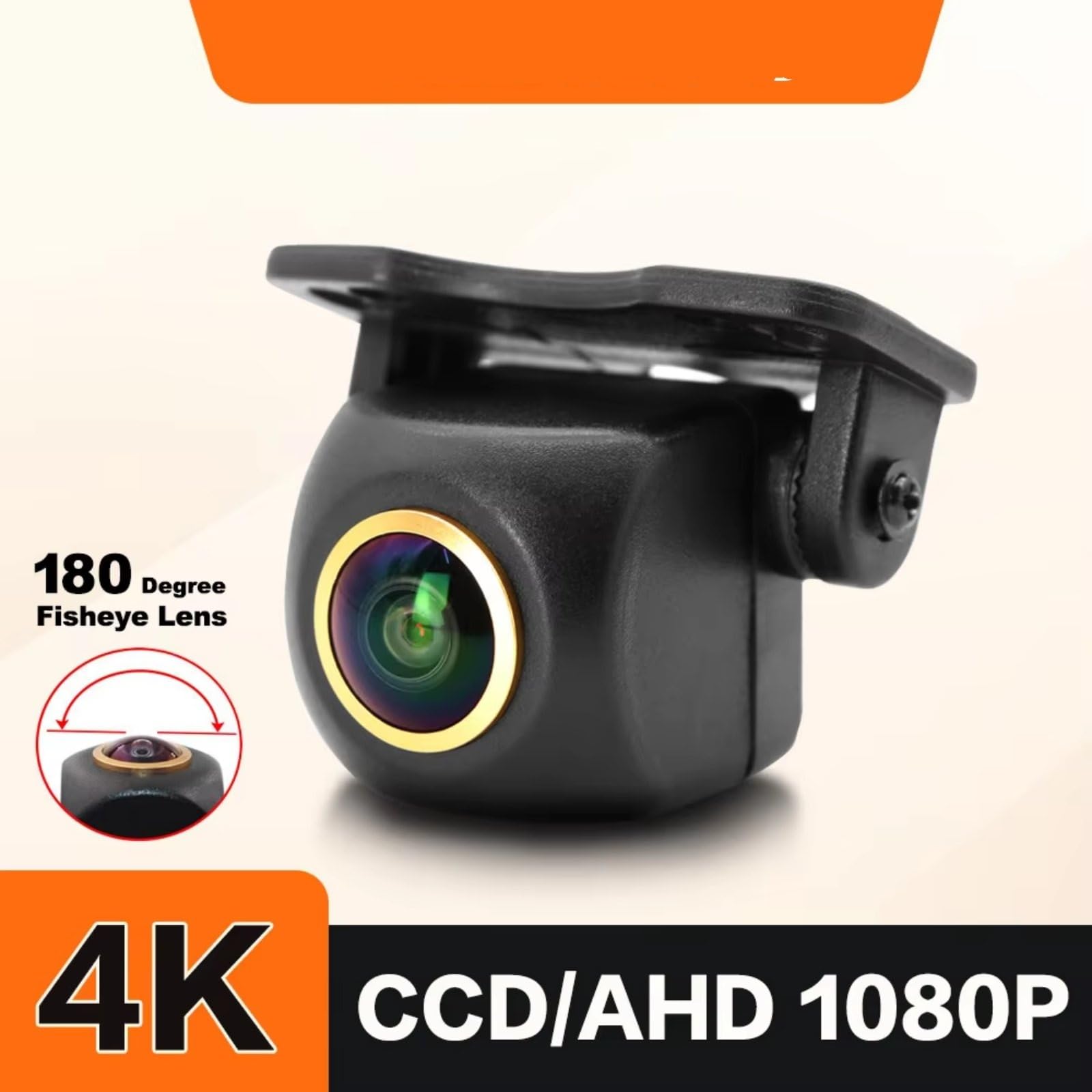 180 AHD 1080P Auto-Rückfahrkamera Full-HD-Nachtsicht-Front-/Rückwärts-CCD-Fahrzeug-Parkkamera Hd Rückfahrkamera(180 AHD 1080P)