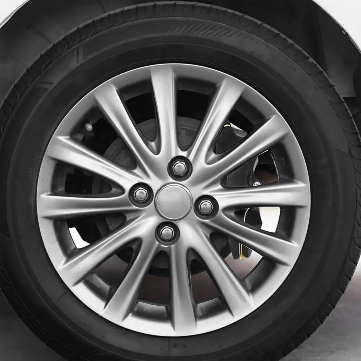 JNNJ 2 Pezzi Copri Pinza Freni Auto, 3D Pinze Freno per Ruota Auto per Mozzo Ruota, Resistenti Copri Pinza Freno Auto, Si Adatta Perfettamente Alla Superficie Della Pinza Freno Originale(Nero)