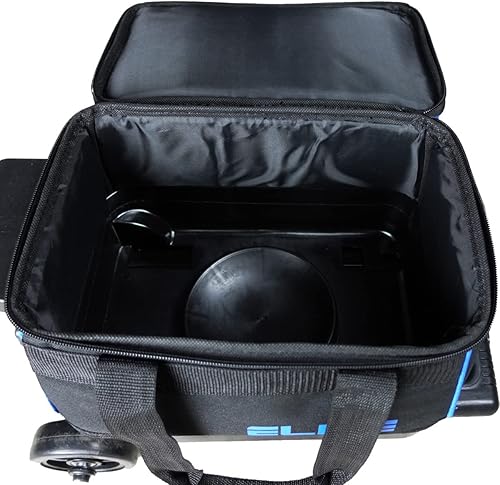 Miniatura 7 de Elite Bolsa básica de bolos con ruedas enrollables para zapatos de bolos hasta talla 10.5 de EE. UU. para hombre