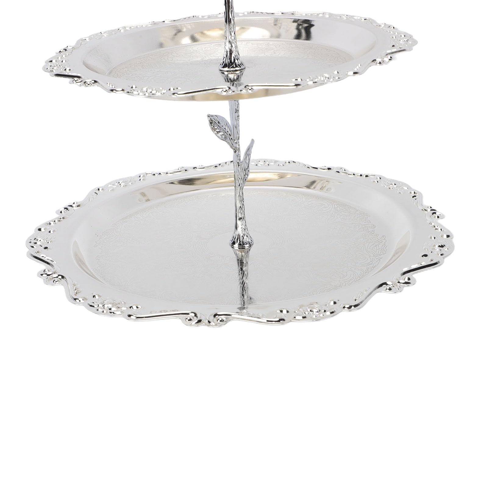 ZJchao Soporte para Tartas Europeo, Elegante Bandeja para Servir Platos de Postre de Metal de 3 Niveles para Banquetes de Bodas, con Construcción de Hierro Resistente