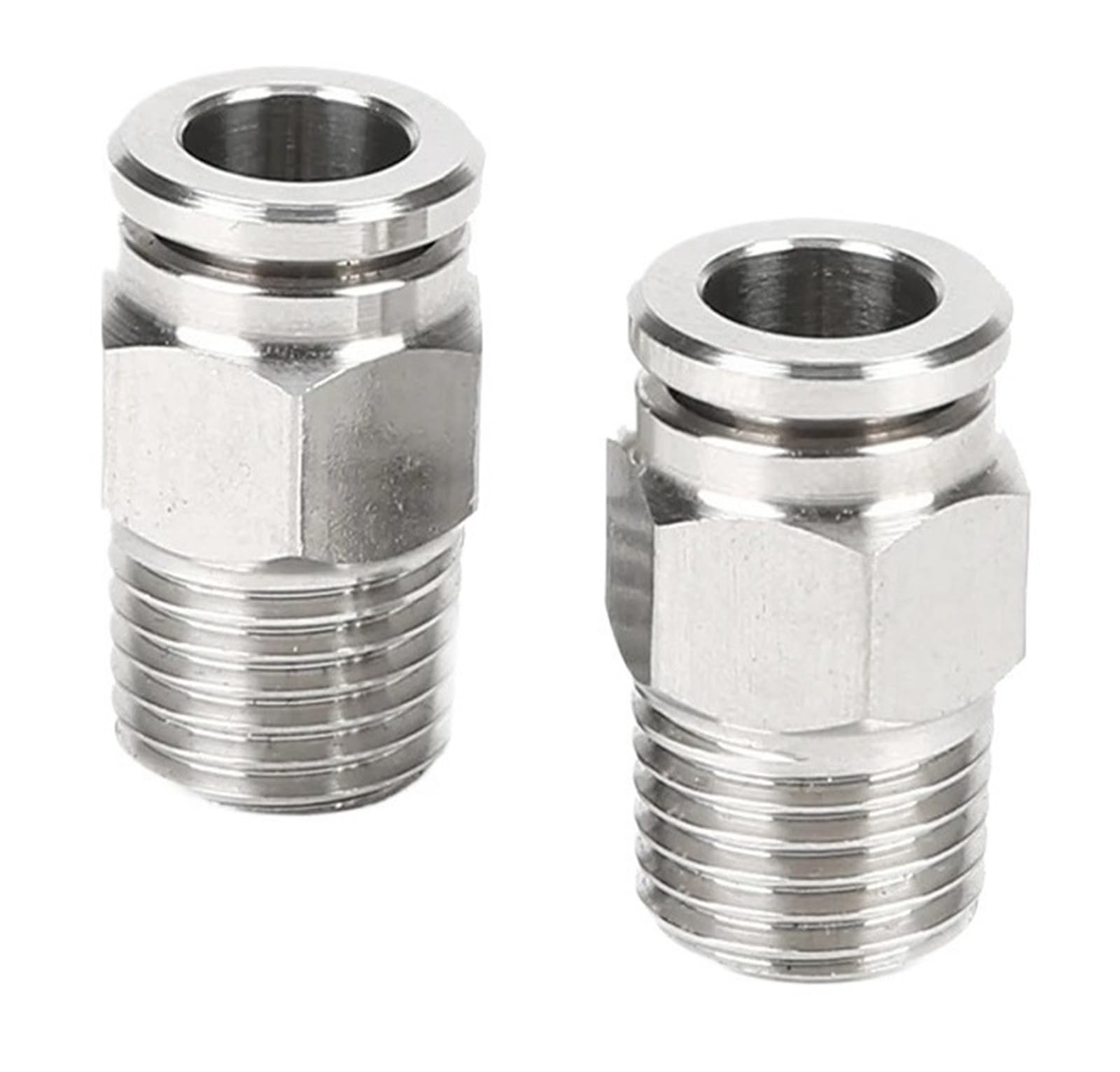 1 pz Connettore Aria Pneumatica Raccordo in acciaio inossidabile 304 PC/PCF/PL/PB/SL/PLF 4mm 6mm 8mm 10mm 12mm Filettatura 1/4' 1/8' 3/8' 1/2'(8-03,PX)
