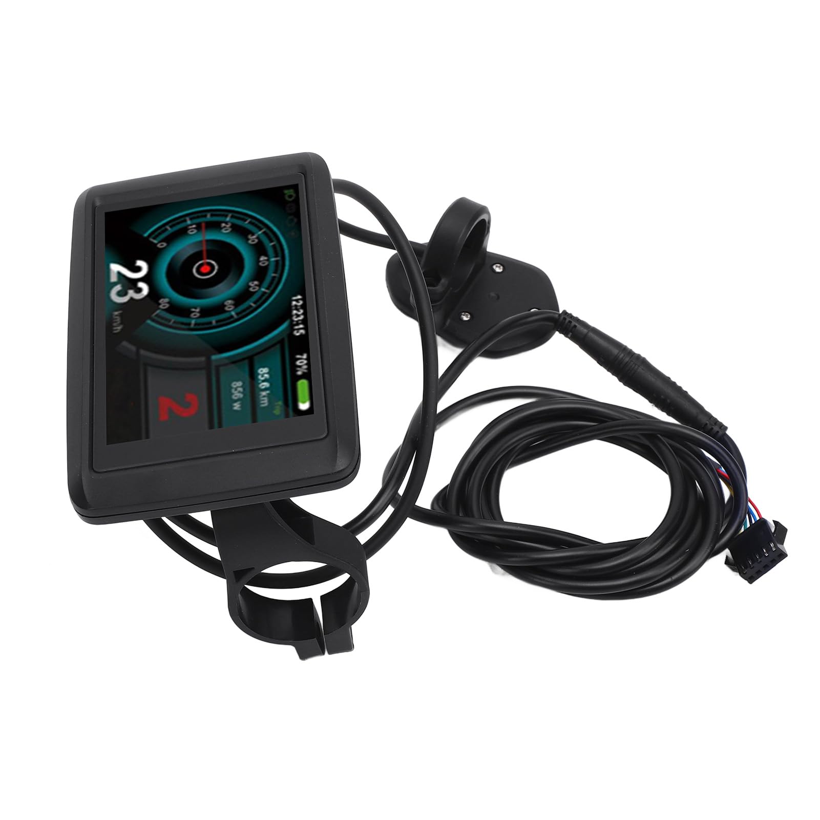 Socobeta Display LCD a Colori per Bici Elettrica Schermo TFT Durevole da 3,5 Pollici con Ricarica USB per Ciclisti di Scooter Elettrici