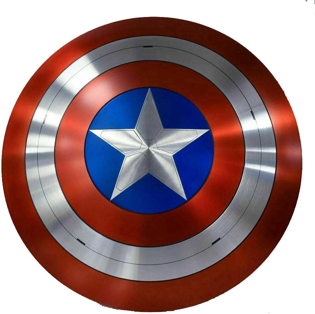 Scudo di Capitan America - Il Falco e il Soldato d'Inverno Scudo - Metallo Replica Halloween Medievale Armatura Cosplay Scudo