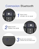 Inateck Bluetooth Keyboard for 3 Multi-Device, UK Layout Compact Wireless Keyboard for iPad Pro/Air/Mini/Windows/Android/iOS/Tablet/PC, Ergonomic Design with Media HotKeys, Slim and Portable, KB01003 - 3