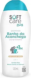 Shampoo Banho do Aconchego 120mL - Soft Care Linha Baby By Pet Society - Shampoo Sulfate Free e com pH balanceado - Limpeza delicada da pele e pelagem sensíveis de filhotes - Não arde os olhos