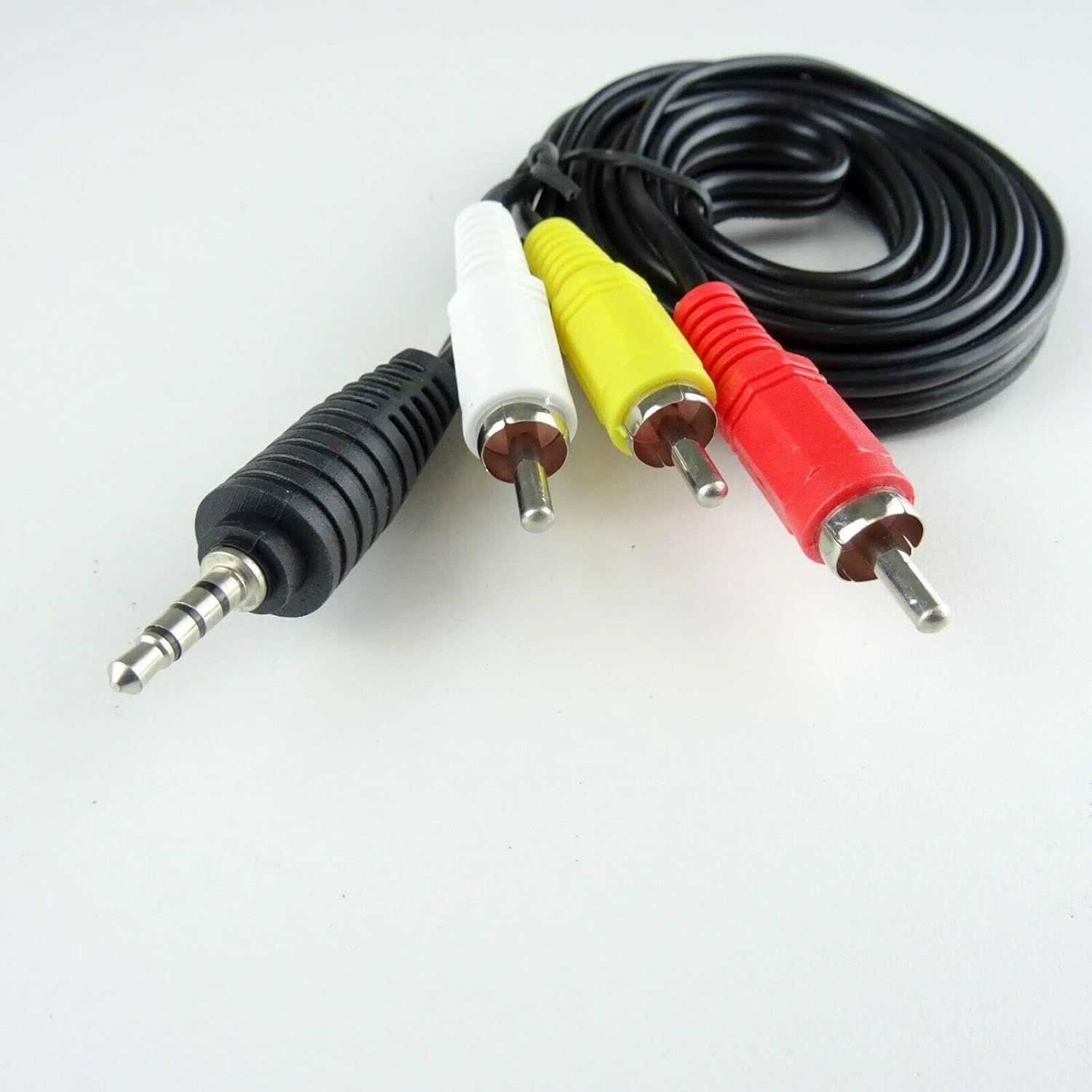 Amazon.com: duskhoot 3.3ft 1m 3.5mm TRRS to RCA Composite Video