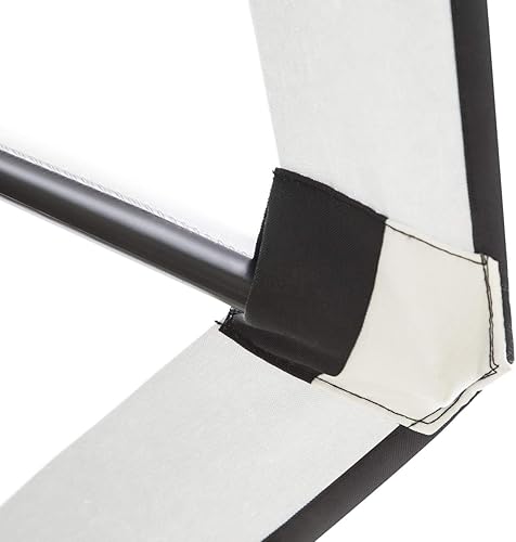 Vista 6 de Sunnyglade Sombrilla de mesa para patio de 9 pies con 8 varillas resistentes (negro y blanco)