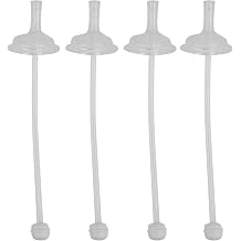 4pcs Bottle Straws, Soft Silicone Replacement Straws Wide Mouth Sippy Straw Drinking Tools