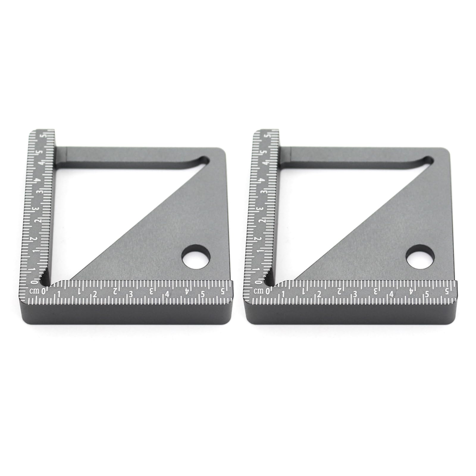 Buxuaaaa Without Slider Carpentry Measuring Device With 1Mm Accuracy Markings For Height Width Diameter And Angled Calculations Multiple Function Woodworking Ruler Aluminum Metal