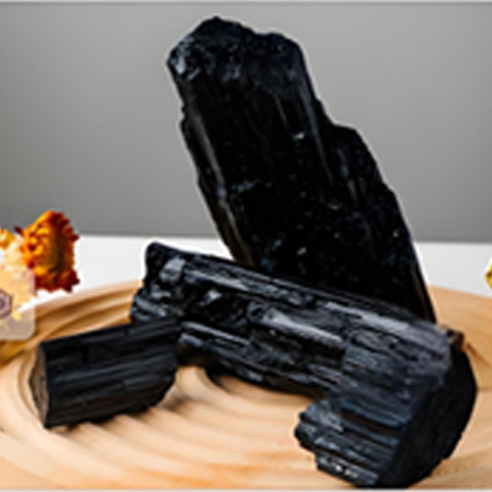 Pietra Grezza di Cristallo Naturale di Tormalina Nera Pietra Grezza di Cristallo di Tormalina Nera Ornamenti di Pietra Grezza di Cristallo,200~300g