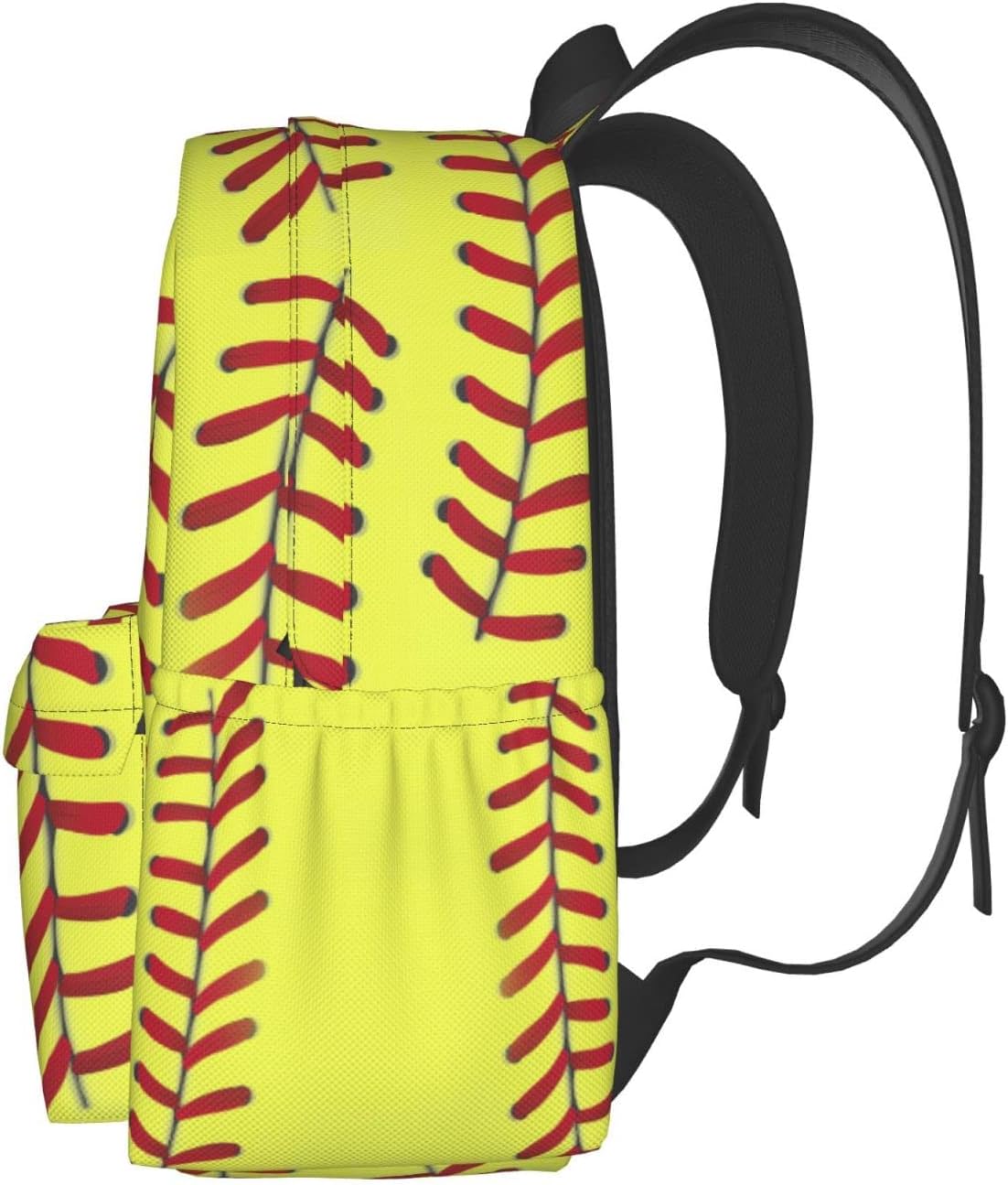 MISOLAXI Softball Pattern Backpack Casual Daypacks, College Bag Laptop Backpacks, Backpacks for Boys Girls Children and Adult, with Adjustable Padded Straps