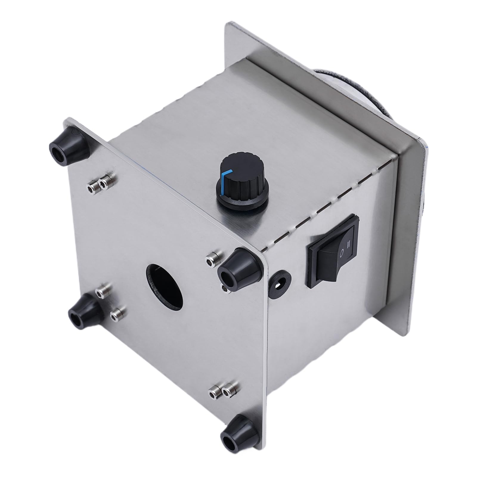 Mini-Tellerschleifer 200W Leistung Durchmesser des Schleiftellers 10cm, 7 variable Geschwindigkeiten, Tischschleifer mit 21 Schleifpapiere, Tischschleifmaschinen für Holz, Metall