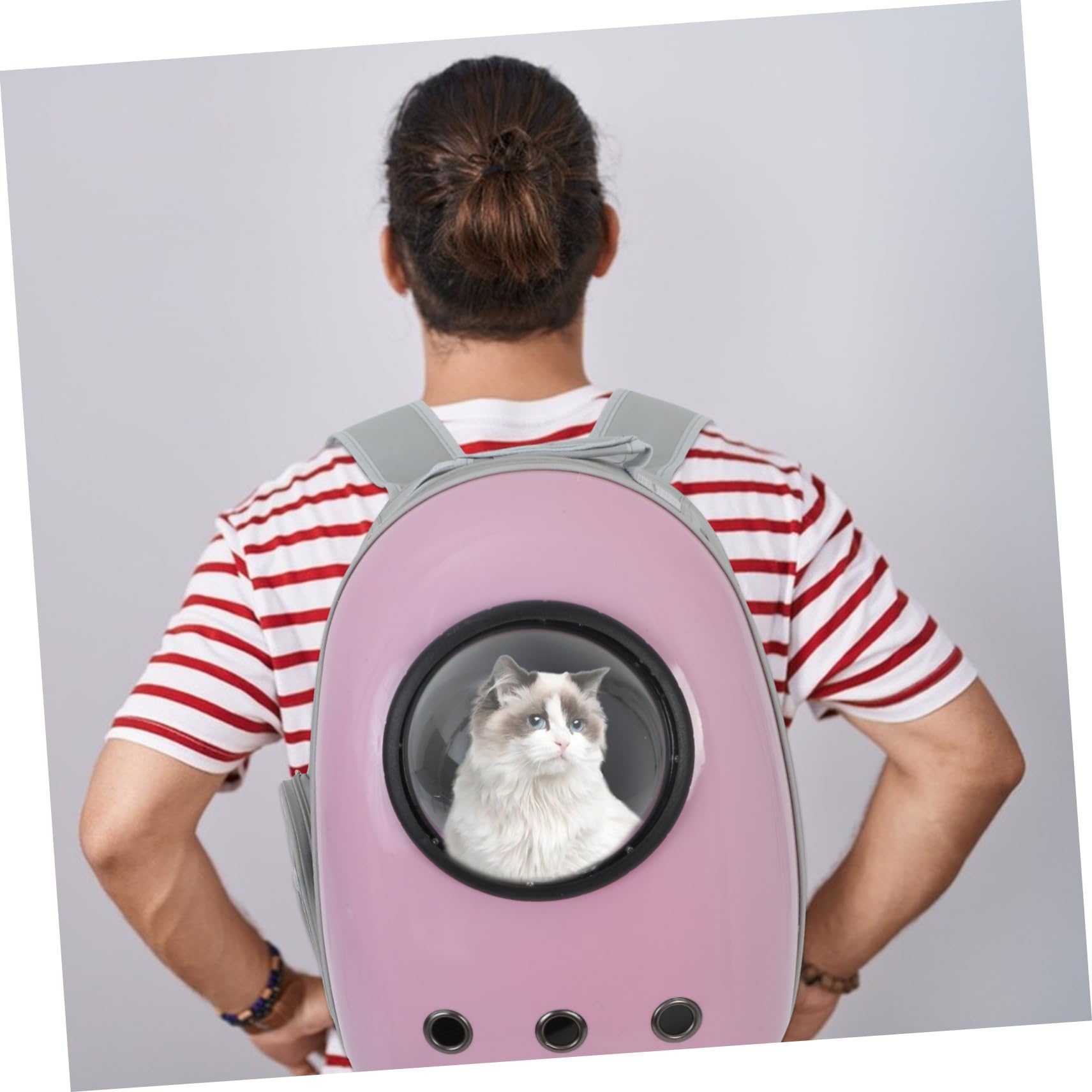 Katzenrucksack mit Fenster, Leichter Haustier Rucksack aus Oxford PC