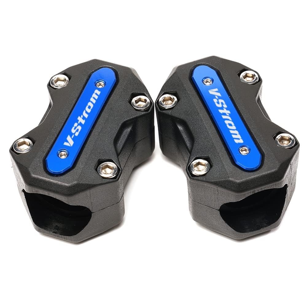 Per Suzuki V-Strom 650 /XT DL650 DL1000 V Strom 1000 /XT Vstrom 1050 /XT Accessori Blocco Protettivo del Paraurti Motore delle Barre di Protezione (Blu)