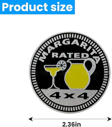 Miniatura 8 de BESULEN Emblema de automóvil de 4 x 4 pulgadas, emblema redondo de aluminio 3D, calcomanías decorativas para interior y exterior de automóvil,