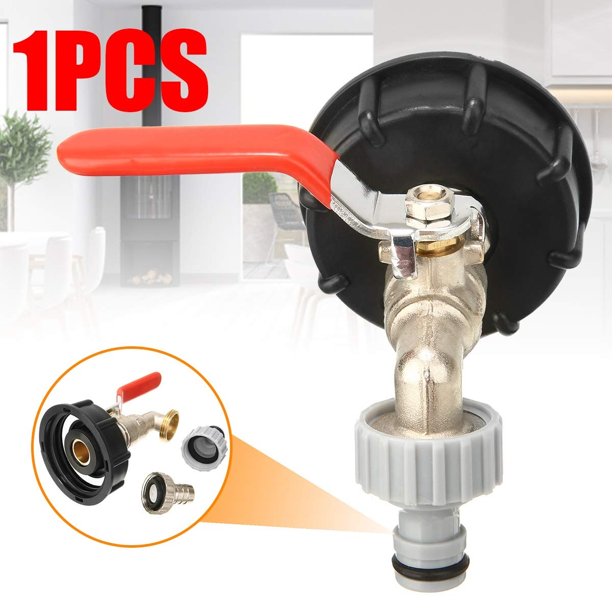 YMYNY 1 pz Adattatore per serbatoio IBC S60X6 a raccordo per tubo