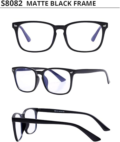 Miniatura 5 de Lentes de lectura con bloqueo de luz azul para mujeres y hombres, 5 unidades, lentes de lectura cuadrados anti rayos UV