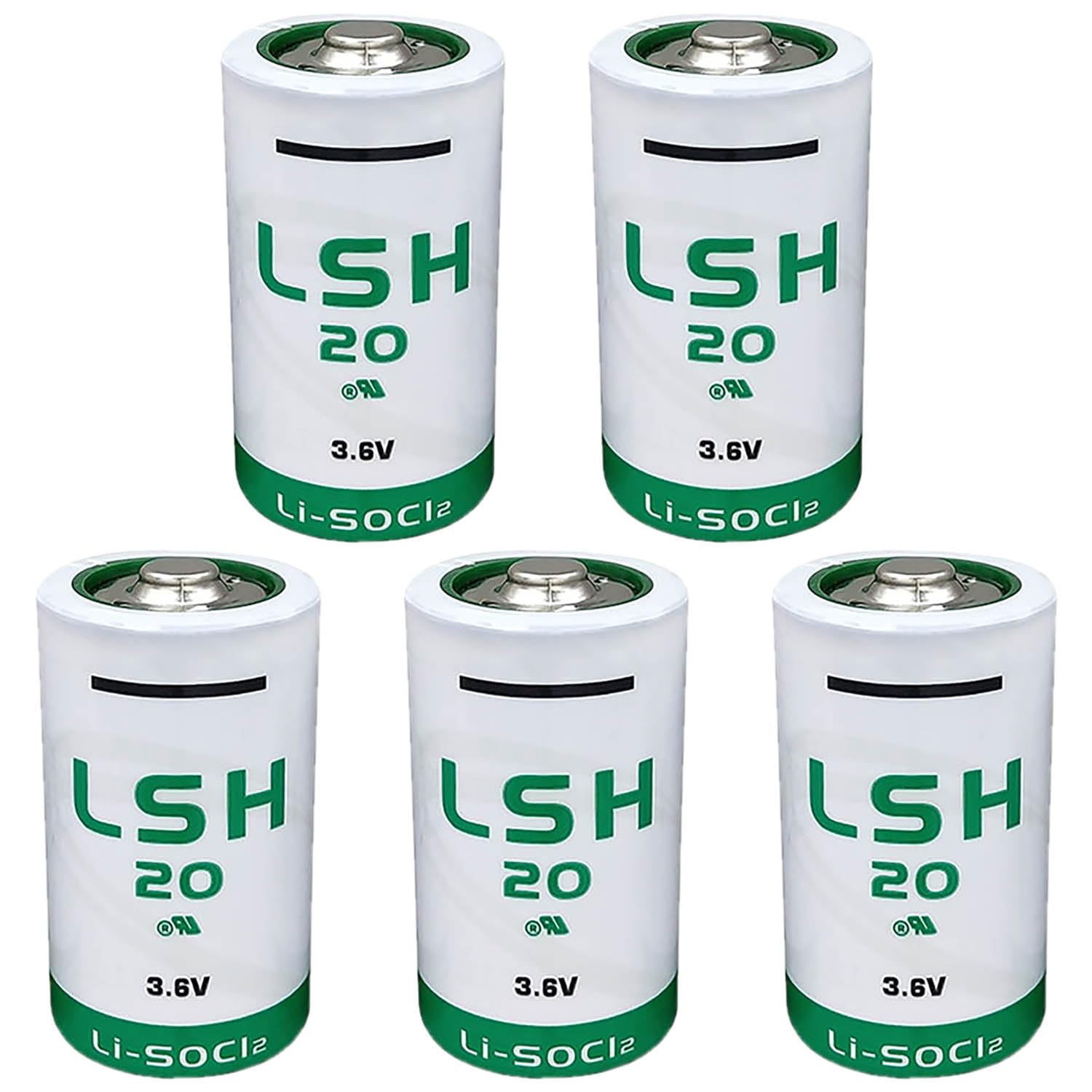 5 pcs LSH20 D 3.6v Lithium Battery 13000 mAh for LSH 20 3.6 Volt Battery Non-Rechargeable