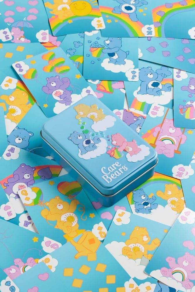 Paladone Care Bears Playing Cards for Poker, Rummy, Go Fish, Card Games, Officially Licensed Gaming Merchandise & Collectible Gift in Metal Tin