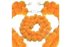 Everlasting Marigold Flower Crown for Divine Occasions
