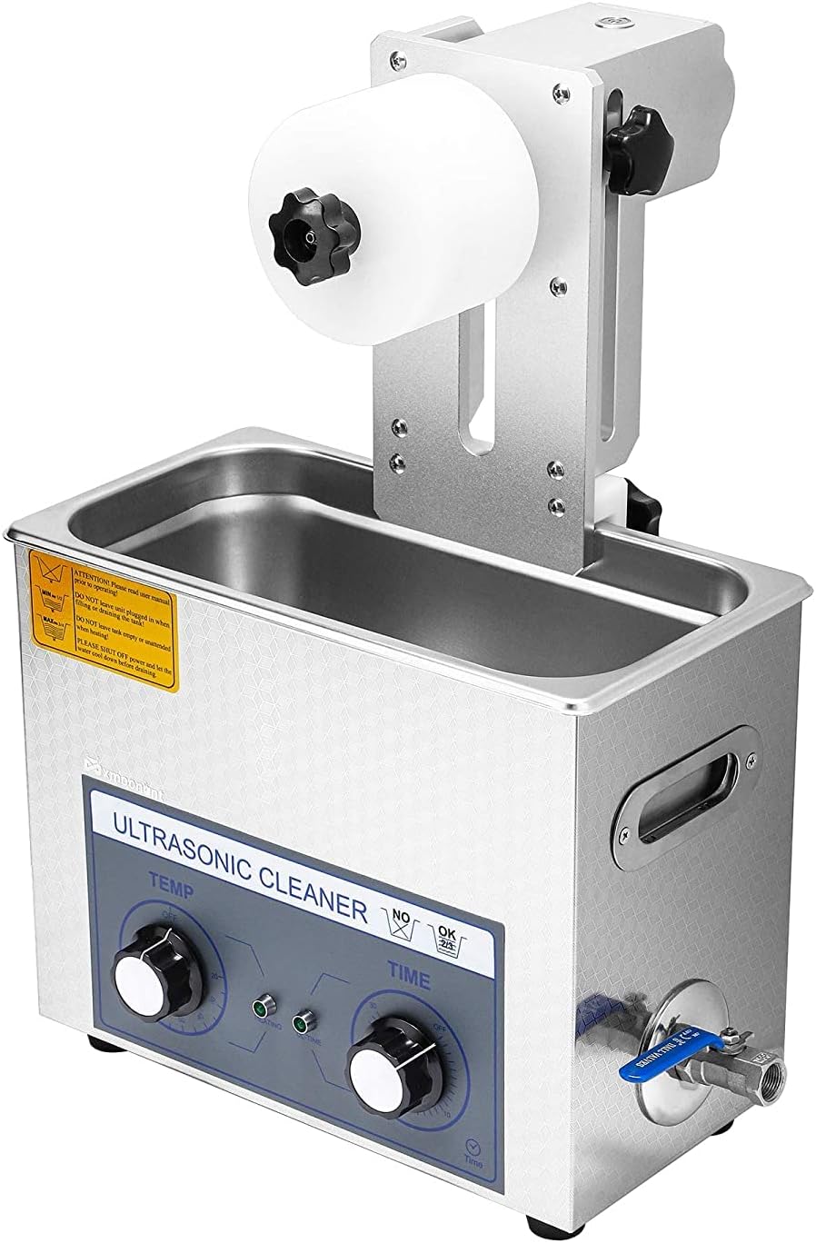 6L Ultrasonic Vinyl Record Cleaner, 4Pcs One Time, Auto-Rotating Double-Sided LP Cleaning, 0~30 min Timing, Vinyl Record Cleaning System