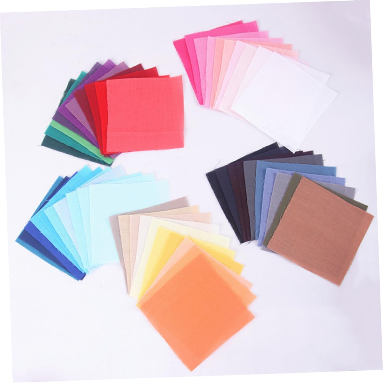 50pcs Patchwork Cotton Fabric Versatile Sewing Material for Handmade Crafts for Quilting and Home Decor Projects Great for Women and Girls