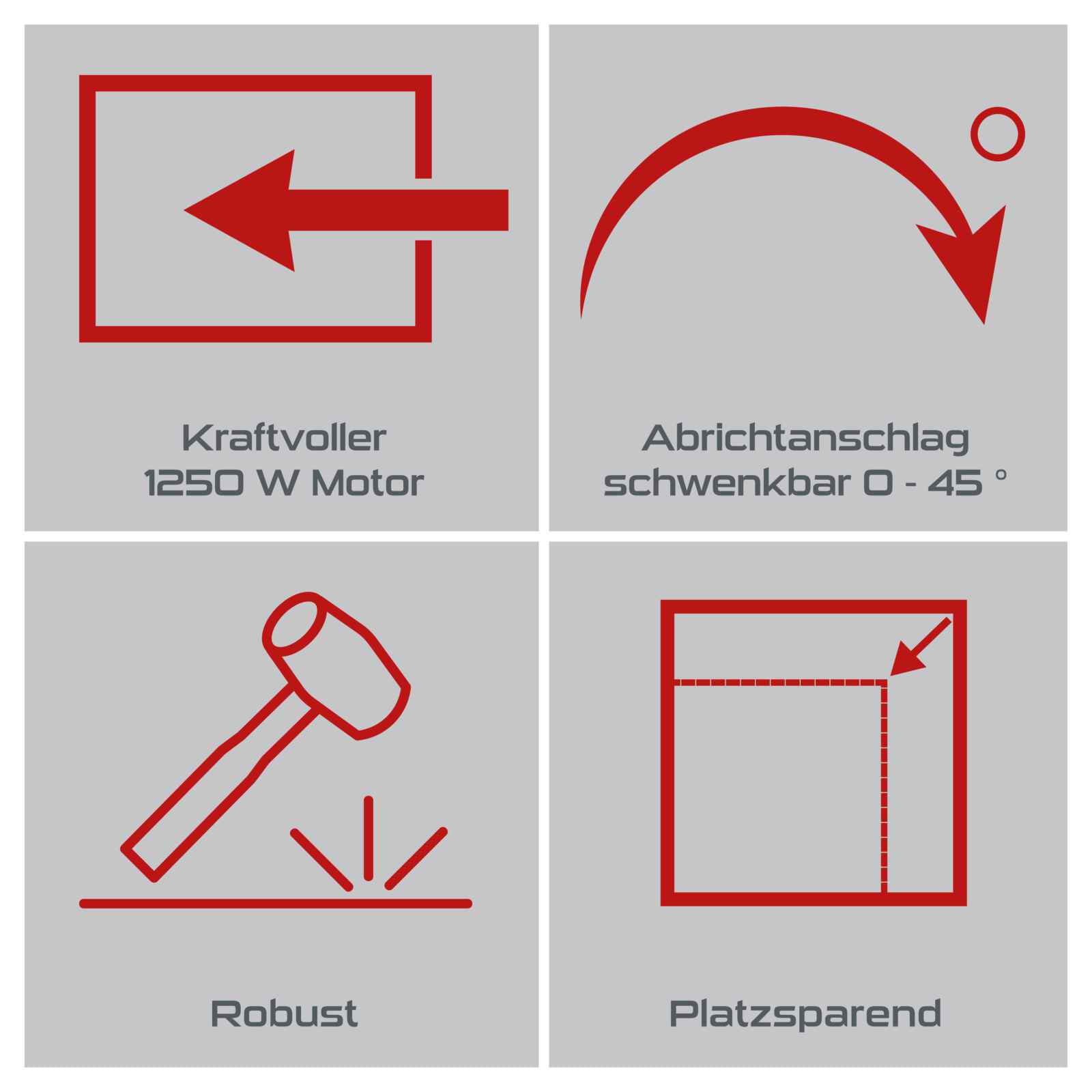 Practixx Abricht- und Dickenhobel PX-ADH-8 Hobelmaschine mit 2 HS Hobelmesser | Durchlasshöhe /-breite 120 & 204 mm | Spanabnahme 2mm | 1250W Leistung | Messerdrehzahl 9000-1 | inkl. Absauganschluss