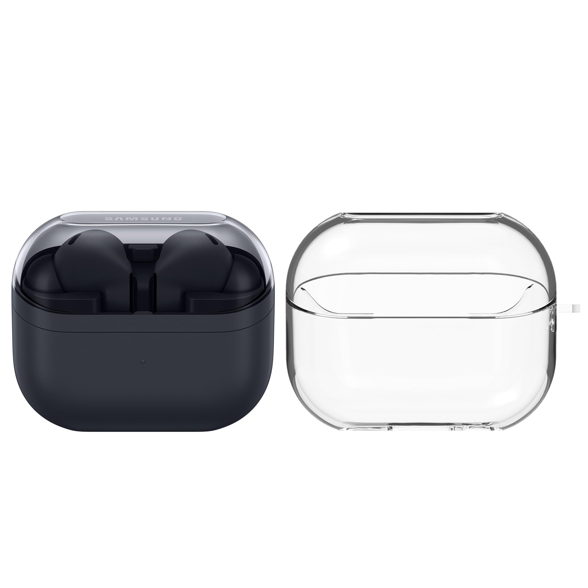 Samsung Galaxy Buds3 FE, Kabellose In-Ear-Kopfhörer inkl. mobeen Soft Clear Case, Ausgewogener Klang, 360 Audio, Aktive Geräuschunterdrückung & Clear Call, AI Kopfhörer mit Gemini, Black