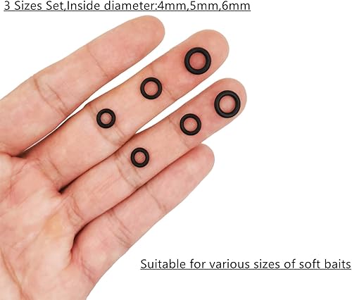 Miniatura 3 de Herramienta de bander de pellets con 600 juntas tóricas, herramienta de aparejo loco con anillos O de 0.157 in, 0.197 in, 0.236 in para gusanos