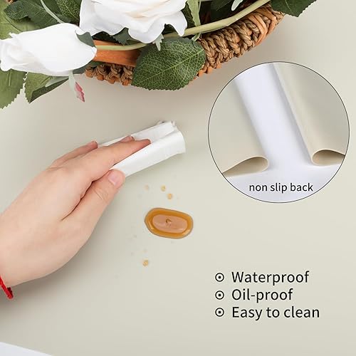 Miniatura 5 de Mantel individual de silicona extra grande, tapete de silicona flexible de grado alimenticio para niños, mantel individual antideslizante para cena,