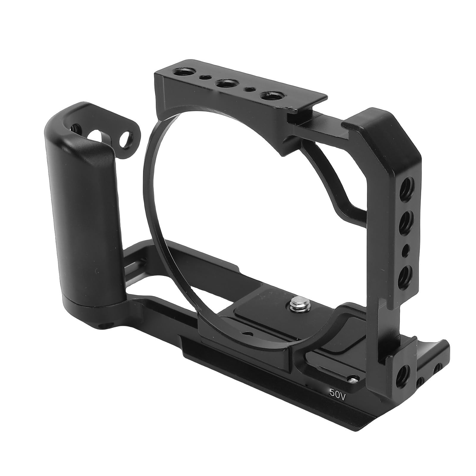 GOWENIC Gabbia per Fotocamera a Sgancio Rapido R50V |Impianto Video in Alluminio con Slitta Fredda 1/4 3/8 Fori per Viti per Telaio Protettivo Treppiede Stabilizzatore
