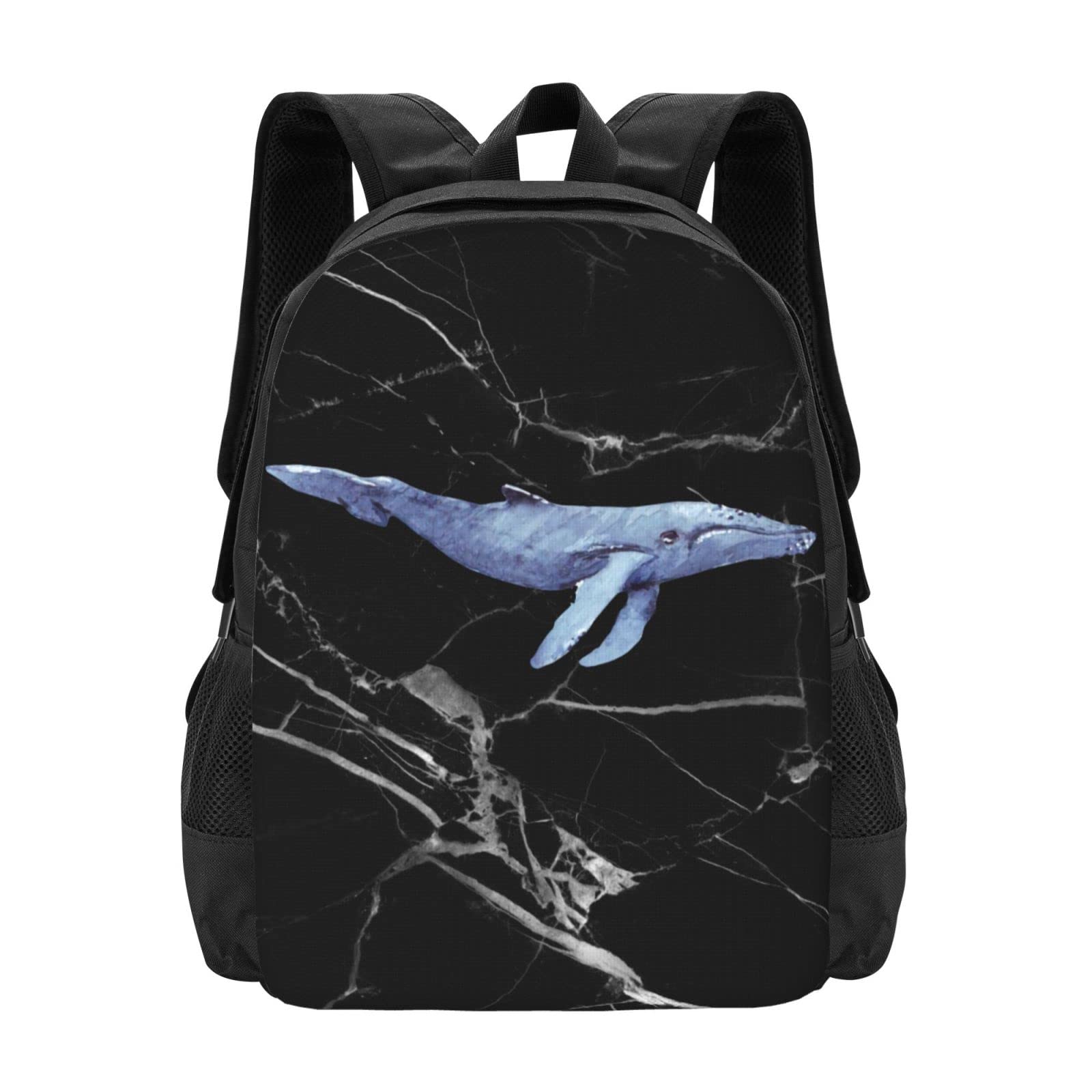 YUZZI-Blue-Whale-Backpack, Lightweight Backpack Casual Daypack For Women Men