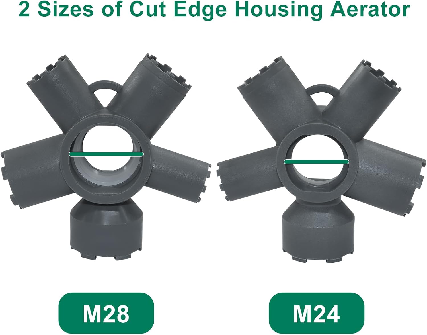 10-in-1 Faucet Aerator Removal Tool, Sink Aerator Replacement, Fits M16.5/ M18.5/ M21.5/ M22/ M24/ M28, Ideal Faucet Repairs for Kitchen Bathroom