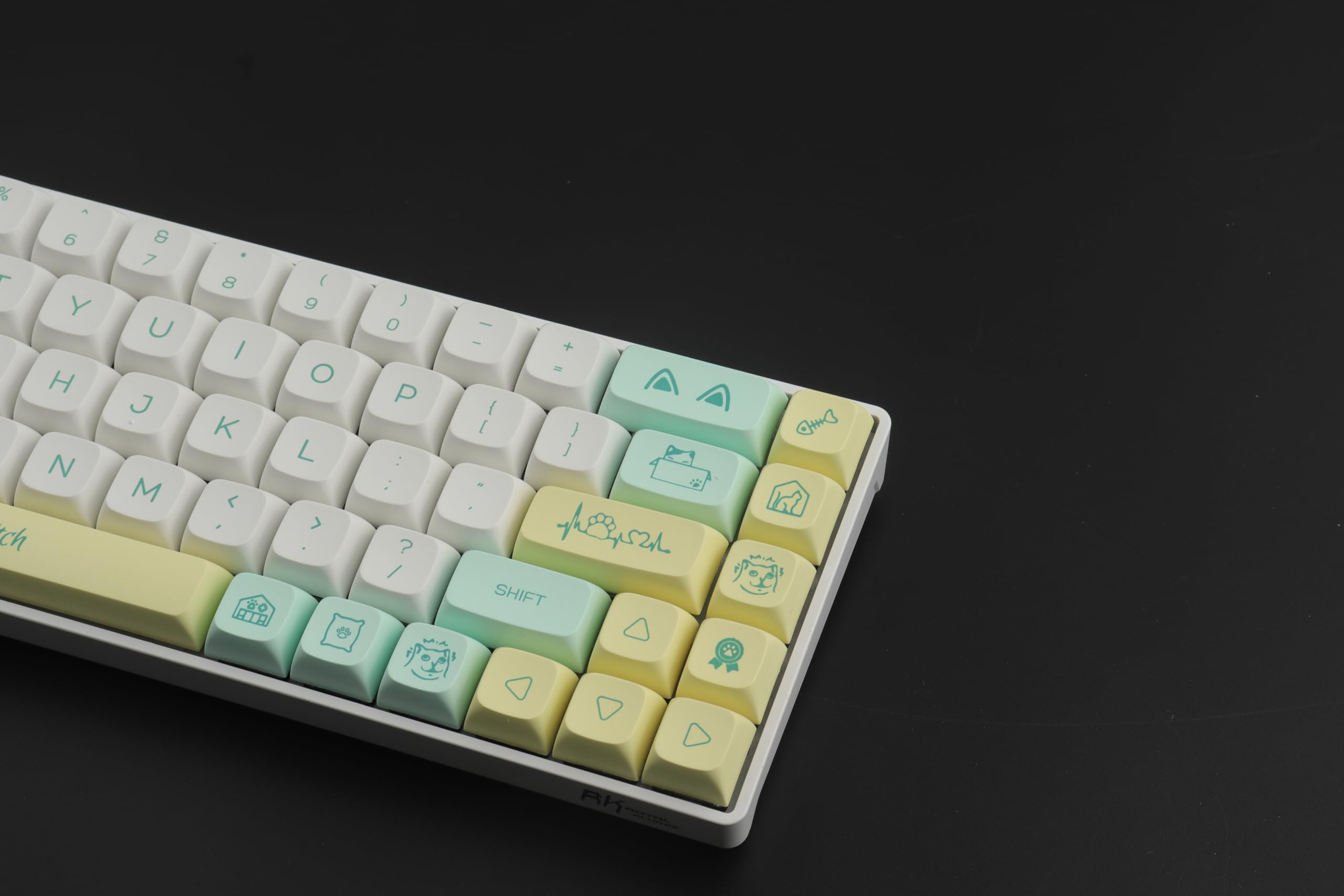 Nasadki klawiszy, 140 klawiszy sublimacja barwnik profil XDA nasadki klawiszy niebieski zestaw klawiszy do przełączników Cherry MX układ ISO/ANSI klawiatury mechaniczne