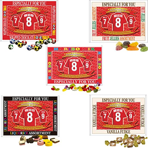 Image of Liverpool Football Shirt Personalised Gift Boxed Sweets, multicolour, medium