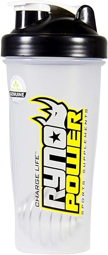 Ryno Power Blender Bottle - Negro - 28oz