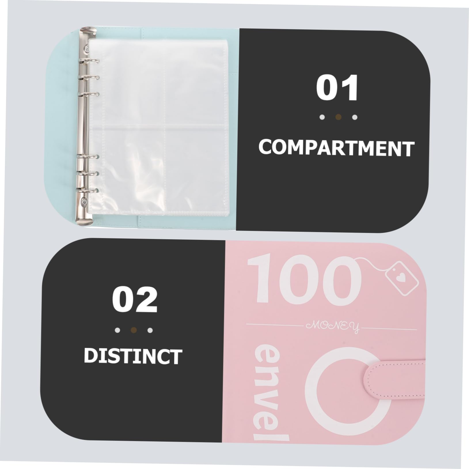 NUOBESTY Elegante Raccoglitore Per Coppie Confezione Da 4 Con Buste E Tasche Per Carte