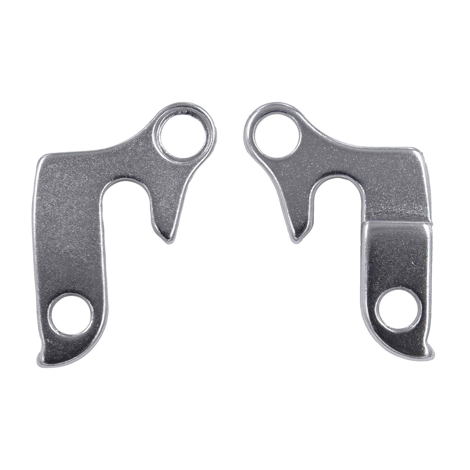 Forcellino cambio 97 compatibile con Bianchi C1355014, KHS 150, Gary Fisher 88388, Trek 420486 - Ricambio in lega di alluminio CNC argento