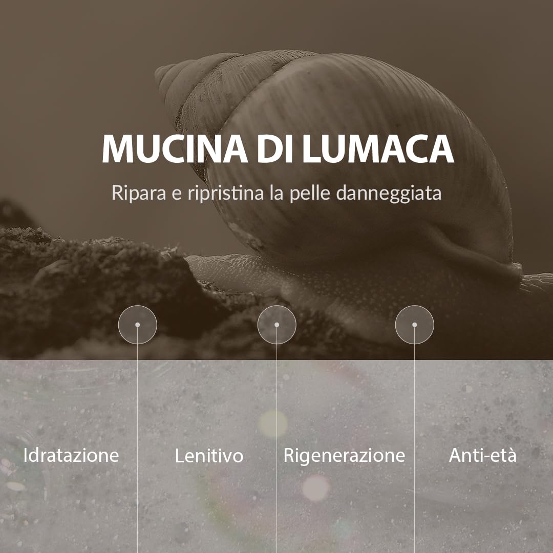 [Mizon] Tonico viso intensivo con estratto di bava di lumaca (100 ml) idratante, rigenerazione intensiva della pelle, antietà, antirughe, muco di lumaca filtrato (Snail Repair Intensive Toner)