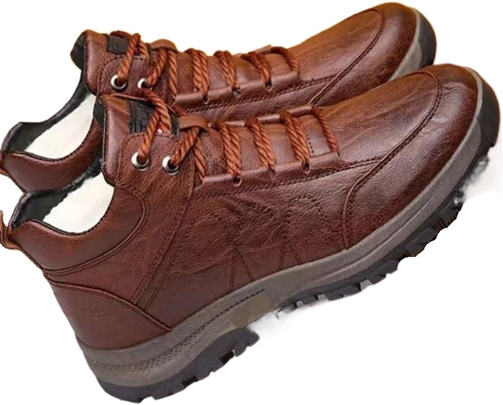 Men Waterproof Snow Warm Winter Men Sneakers Non-Slip Ankel Casual Men Shoes(40 Code)
