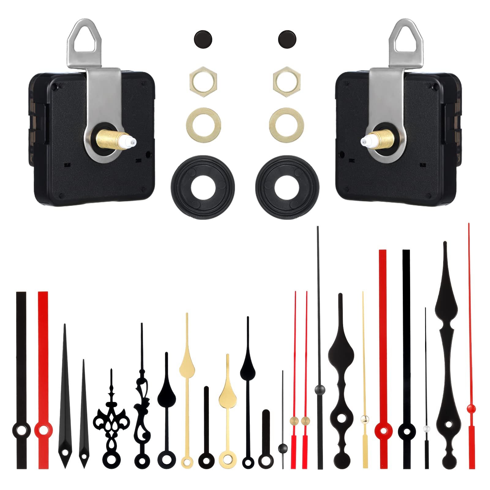 Buy FRIUSATE Clock Mechanisms Battery Powered, 2pcs Quartz Clock