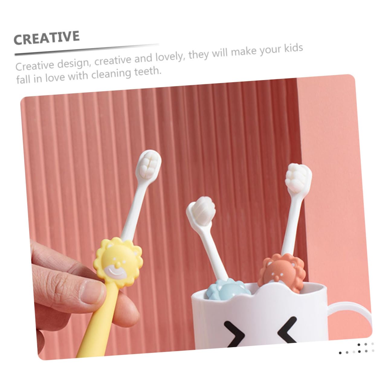 FOMIYES 12 Pz Spazzolino da denti per bambini Wanmao impugnatura ergonomica spazzolino da denti per bambine spazzolino da denti per bambini a setole morbide spazzolino da denti ergonomico