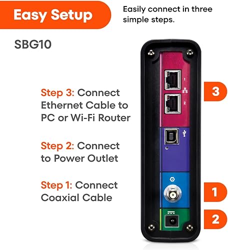 Miniatura 9 de ARRIS (SBG10) - Combo de enrutador de módem por cable - DOCSIS 3.0 16 x 4 Gigabit y WiFi AC1600, para Comcast Xfinity, Cox, verifique con ISP para