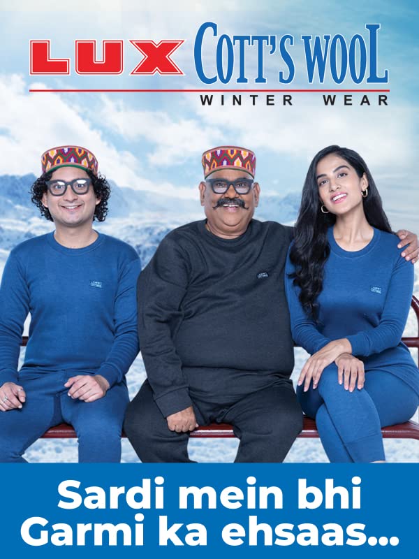 Lux Cottswool Men's V Neck Full Sleeves Cotton Thermal Set Near Me