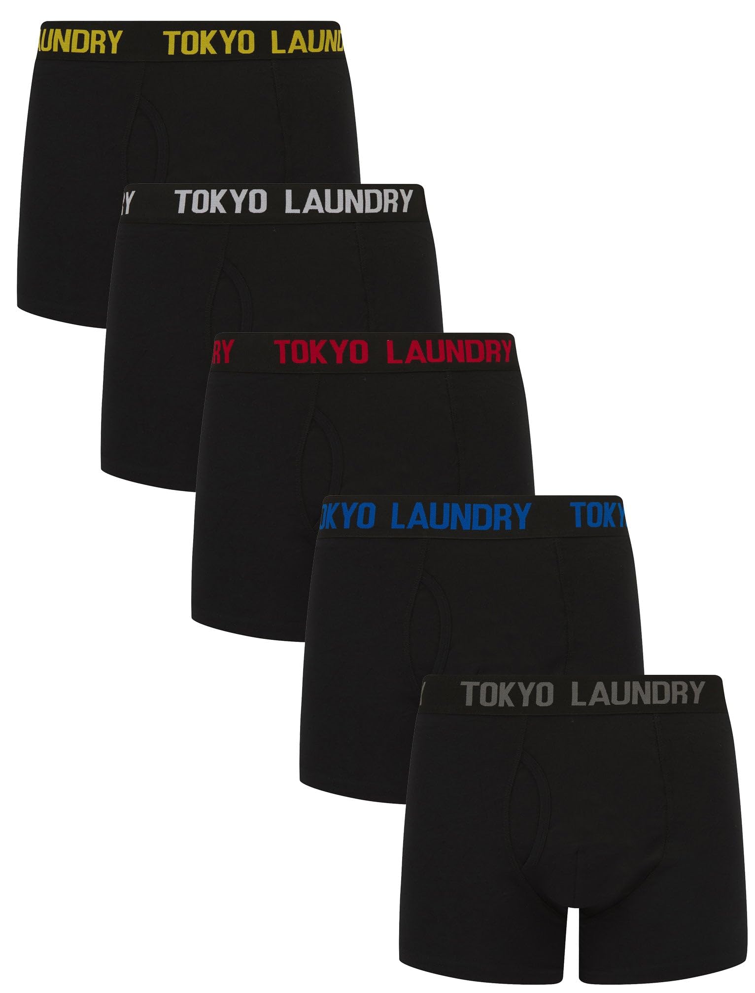 Tokyo Laundry Men's (5 Pack) Gift Box Stretch Cotton Boxer Shorts Set